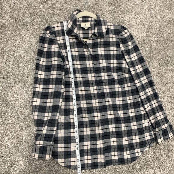 Tuckernuck Gray Plaid Fleece Long Sleeve Button Down Shirt - Picture 6 of 8